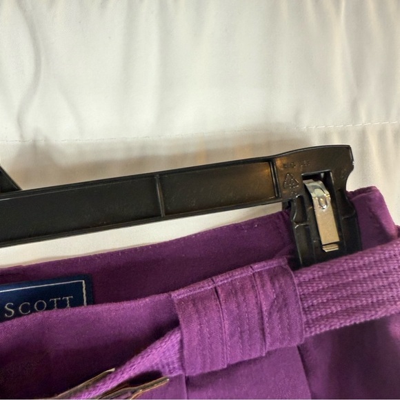 Vintage Karen Scott Purple High Waisted Mom
Shorts with Matching Belt - Picture 7 of 14